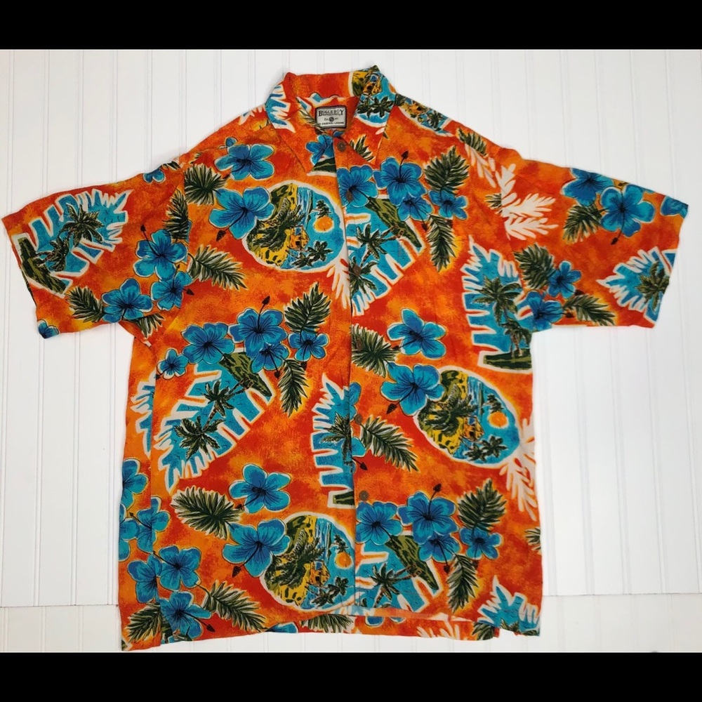 Vintage Bugle Boy Hawaiian Magnum PI shirt